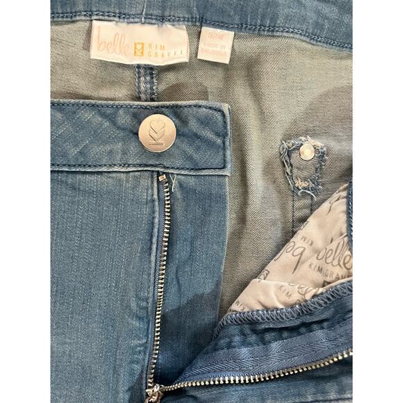 KIM GRAVEL TRIPLE LUXE DENIM CAPRI NWOT PLUS SIZE 32W VINTAGE LIGHT WASH - Picture 4 of 11
